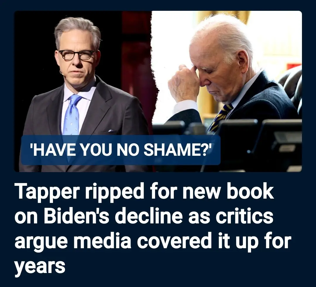 #FakeTapper: #CNN's #JakeTapper gets ripped on #socialmedia for 'trying to rewrite history' with new book on #JoeBiden's #decline. #Tapper was part of the coverup along with his colleagues and #MSNBC. Now Jake Tapper want to cash in with #originalsin #presidentBidensdecline it's cover up and his disastrous choice to run again 