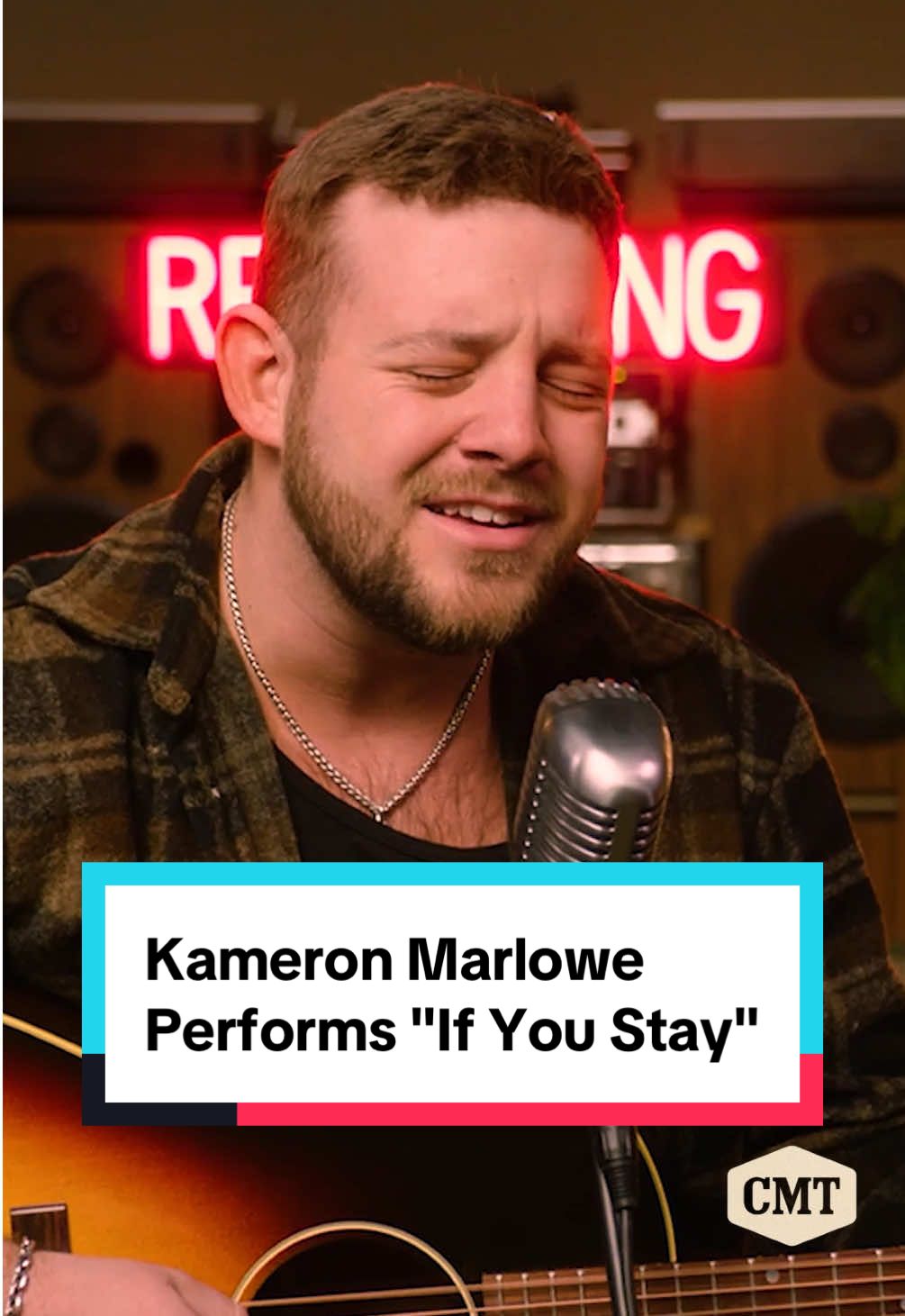 A soulful, acoustic rendition of #IfYouStay 🙌 #kameronmarlowe #CMTStudioSessions #acoustic #countrymusic 