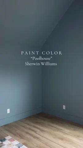 A gorgeous gorgeous smoky blue for your next home project 💙 #paintcolors #colordrenching #sherwinwilliams #homeprojects #Home #playroom #playroommakeover #bluepaint 