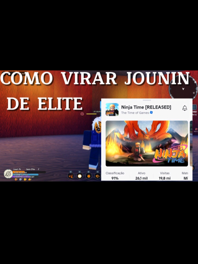 COMO VIRAR JOUNIN DE ELITE NO NINJA TIME  #xeu  #ixem  #ninjatime  #roblox  #ninjatimeroblox  #toddyrblx  #guiadeiniciante  #chunnin  #jounin #jounindeelite