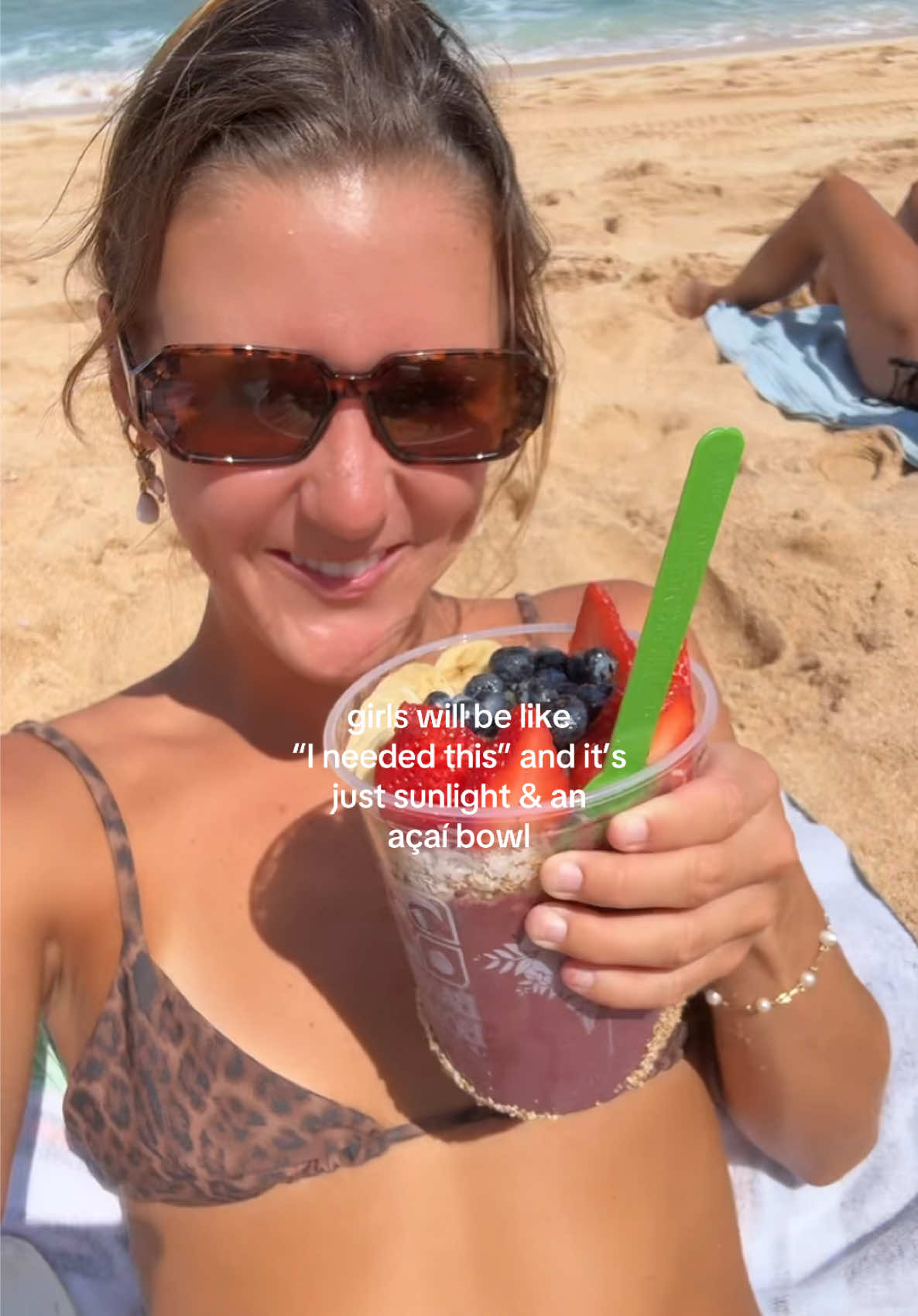 Açaí cures all problems. #acai #acaibowl #beach #Summer #relatable 
