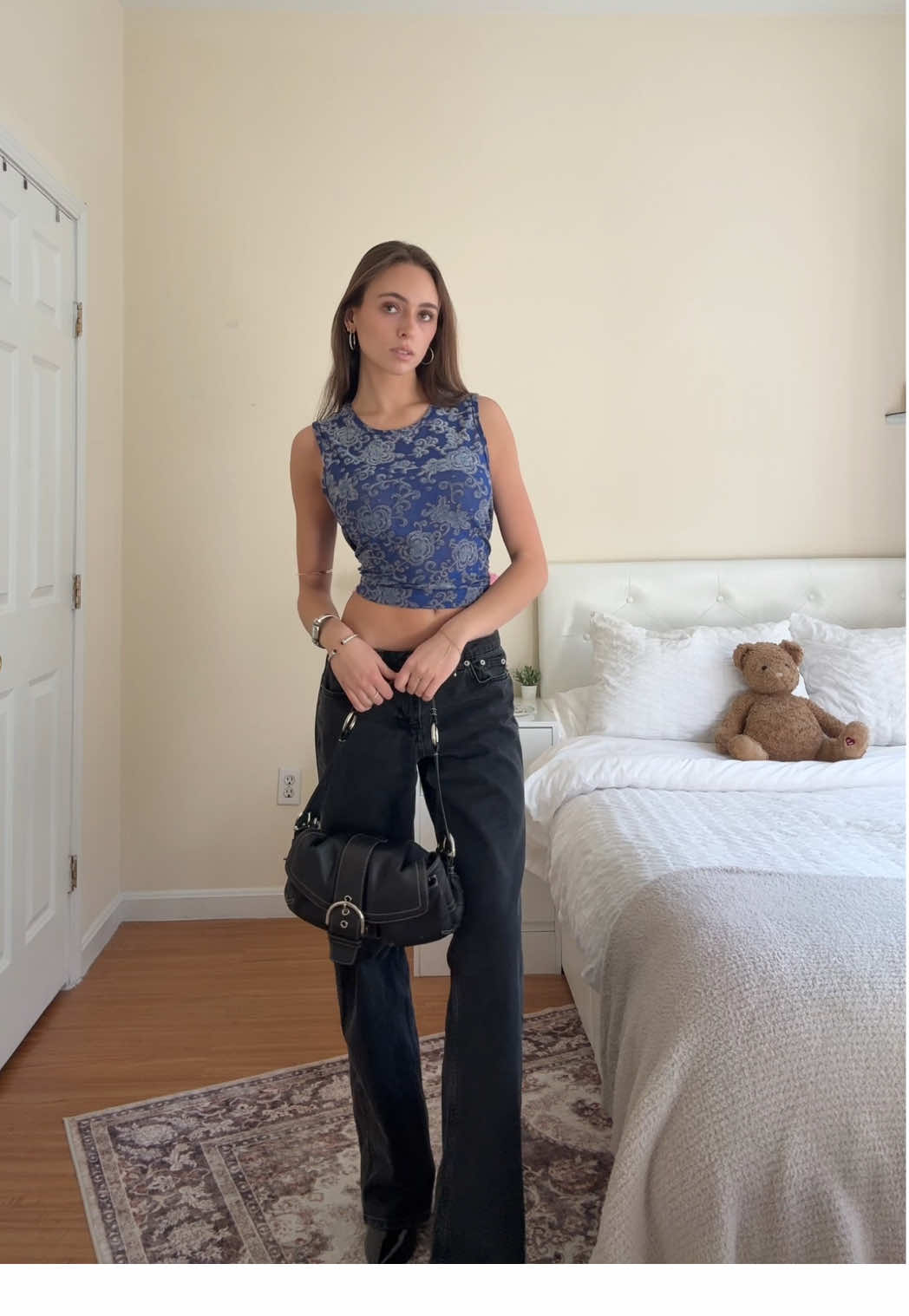 27/28 | evening outfit ✨ | jeans~@nakdfashion top~#thelimited jewelry~@David Yurman purse~@Coach #outfitinspo #outfitideas #dinneroutfit #nakdjeans #goingoutoutfits #grwmoutfit #fyp #eveningoutfit 