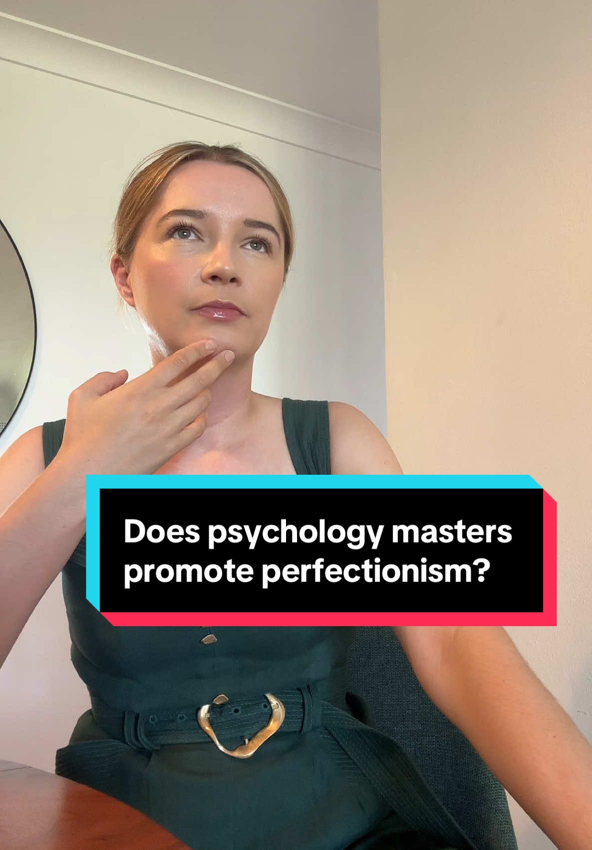 My opinion is a lot of Psychology programs often promote perfectionism  TikTok disclaimer: This video advice is general in nature and does not replace your doctor or your therapist. #MentalHealth #SelfCare #fyp #procrastination #mondaymotivation #psychologistsydney #navigatepsychology #psychologymasters #perfectionism 