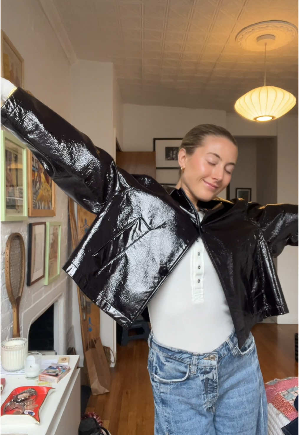 gloomy (dare I say SpRinG) day in the city #OOTD #freepeople #wethefree #rainjacket #amorninginmylife 