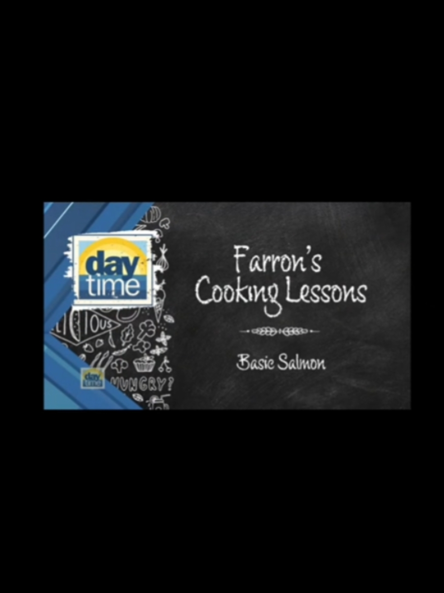 Throwback to when I gave Daytime Tampa's host Farron cooking lessons- last part of 4 posted videos- How to cook Salmon
