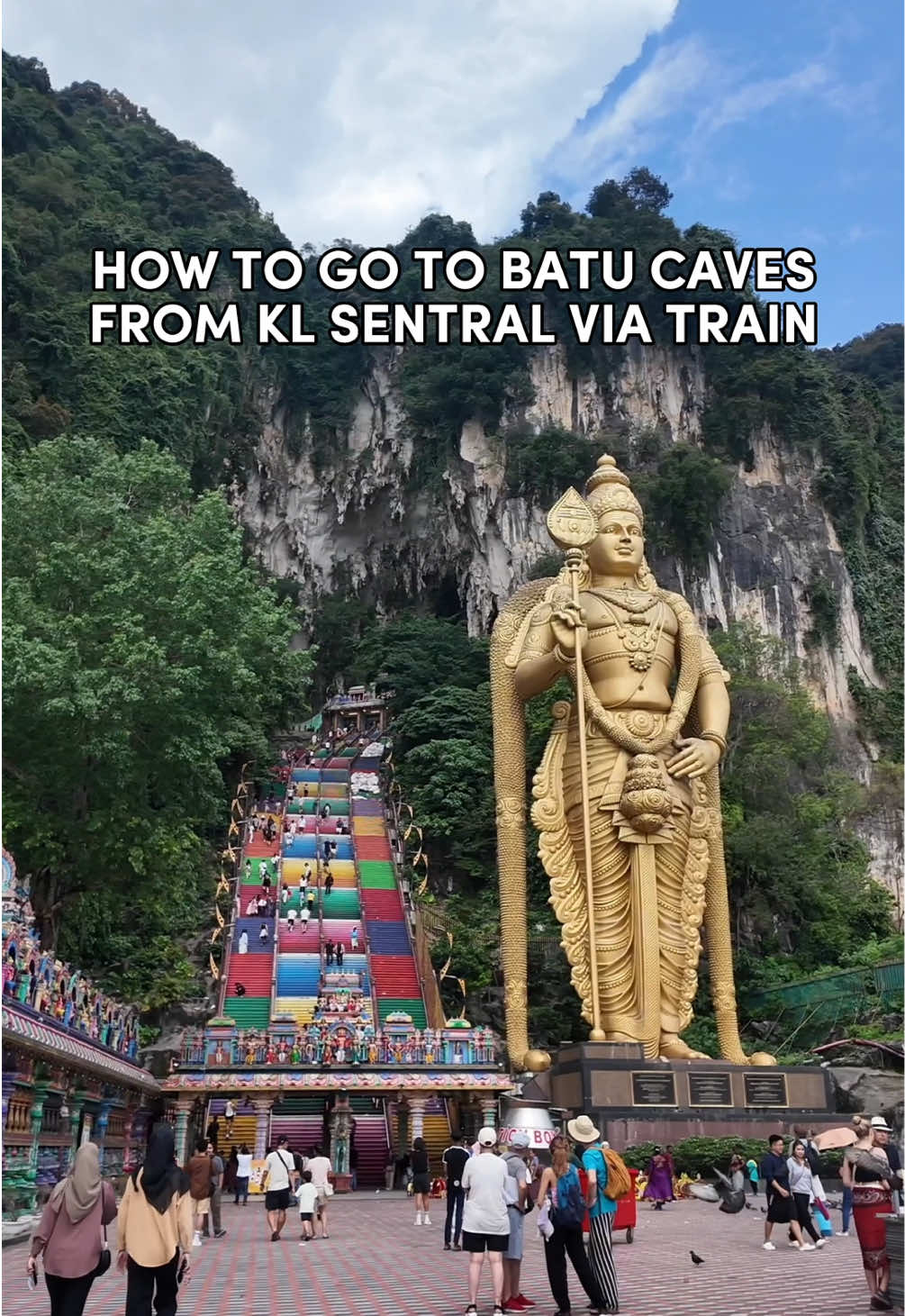 How to go to Batu Caves from KL Sentral via train 🚊 Save money on your next adventure! Use code WETHETZNKLOOK to get exclusive discounts when you book on Klook! #malaysia #malaysia2025 #malaysiatravel #batucaves #travelguide #traveltips #kidstravel #travellingwithkids #malaysiatiktok 