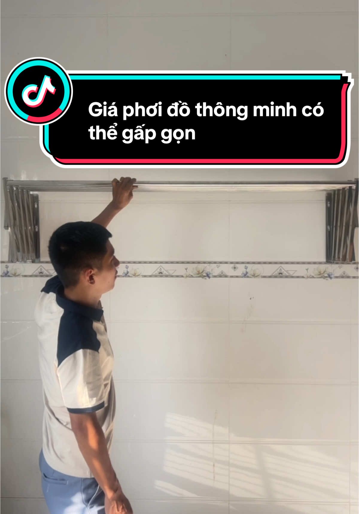 #lienkettikokshop #giaphoithongminh Giá phơi đồ thông minh có thể gấp gọn