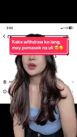 Tyl kaka withdraw ko lang meron na uli 🙇🏼‍♀️🥰 #affiliate #smallaffiliate #affiliatemarketing #smallaffilliatemarketing #commission #fypage 