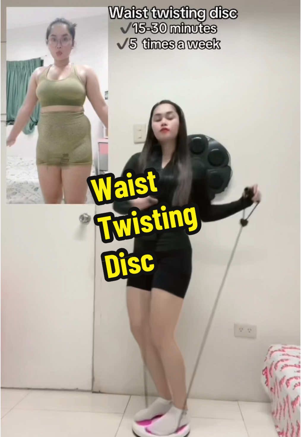Waist twisting disc. #waisttwisting #waisttwistingdisc #twister #fatloss #workout #progress 