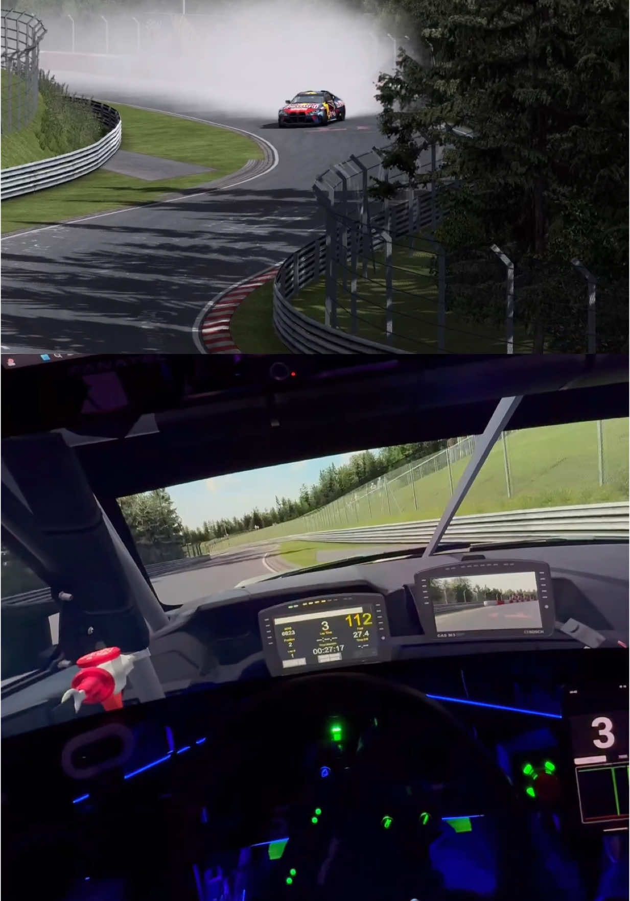 Raceroom und Driften? Konkurrent für Assetto Corsa? Das Drift feeling kann sich auf jeden fall sehen lassen.   Zusammen mit @redbulldriftbrothers brachte @RaceRoom nun 2 neue Drifter von BMW und eine passende Strecke dazu. Mein erster Eindruck ist vielverprechend.  #streetracer #simracing #simdrifting #simrig #onboard #nordschleife #austria #sim #sims #raceroom #bmw 