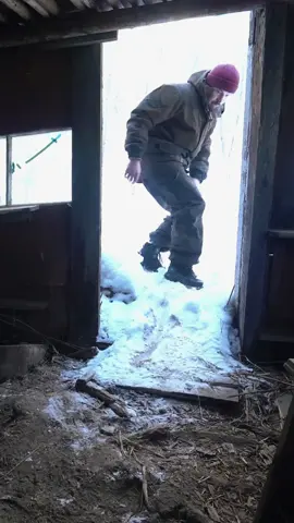 Renovate an old hut in the forest#build #bushcraft #fyp #outdoor #wildernesscrafters #shelter