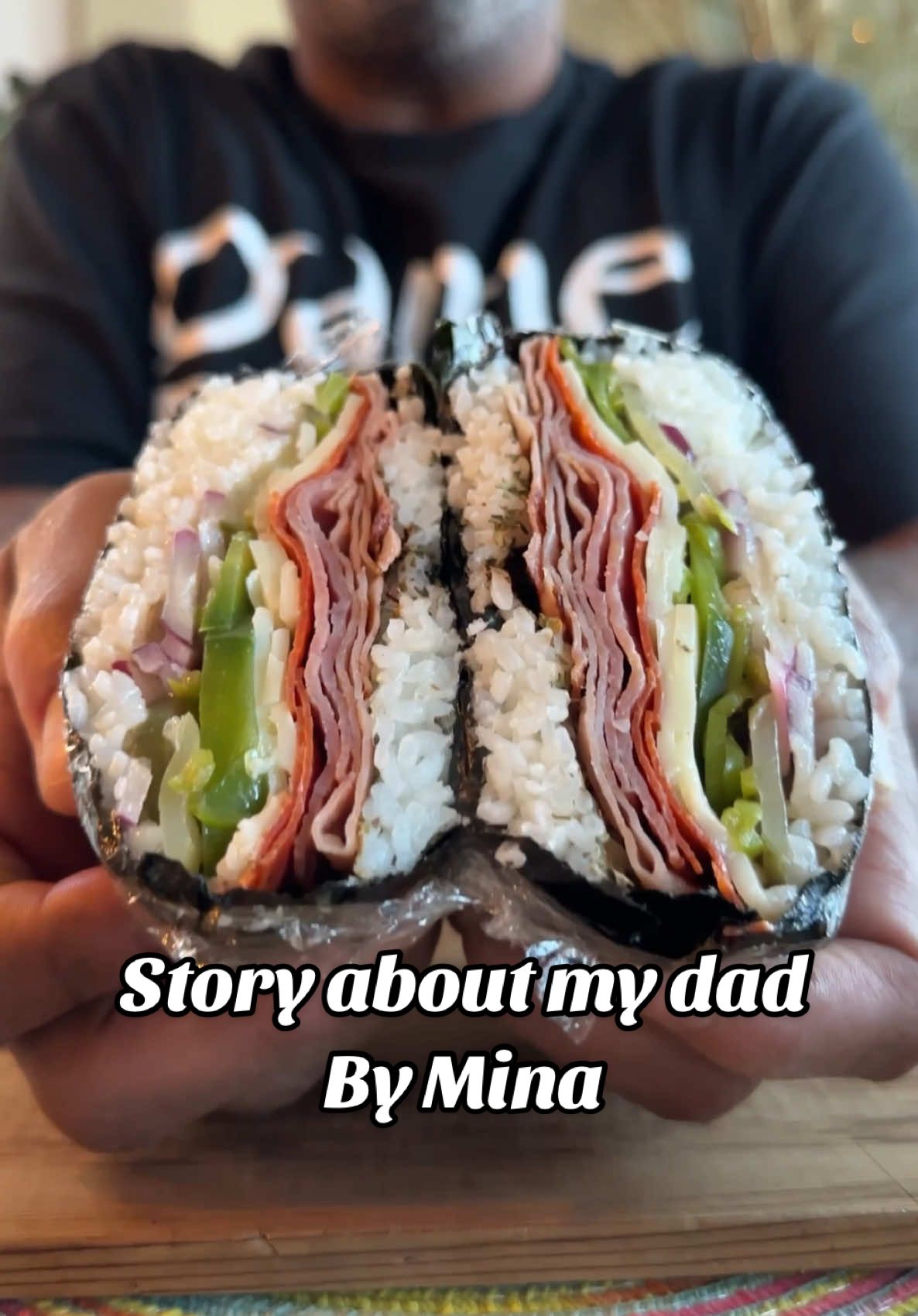 You won’t believe this flavor combination! #onigirazu #italiansub #goated #dad 