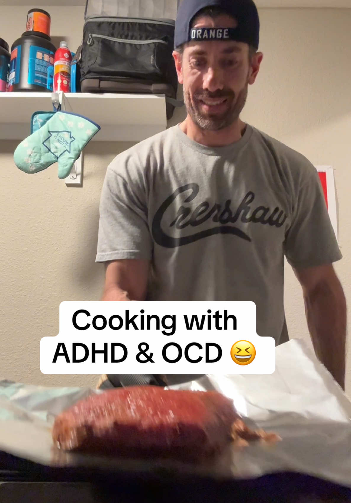 Instructions unclear… burned my house down 😂 #kitchen #menthatcook #adhd 