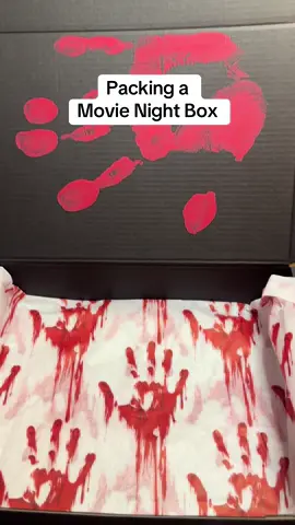 Packing one of our Blind Horror Movie Night Boxea #horrormovies #movie #horror #horrortiktok #horrortok #movietok #movierecommendation #blindbox #packingorders 