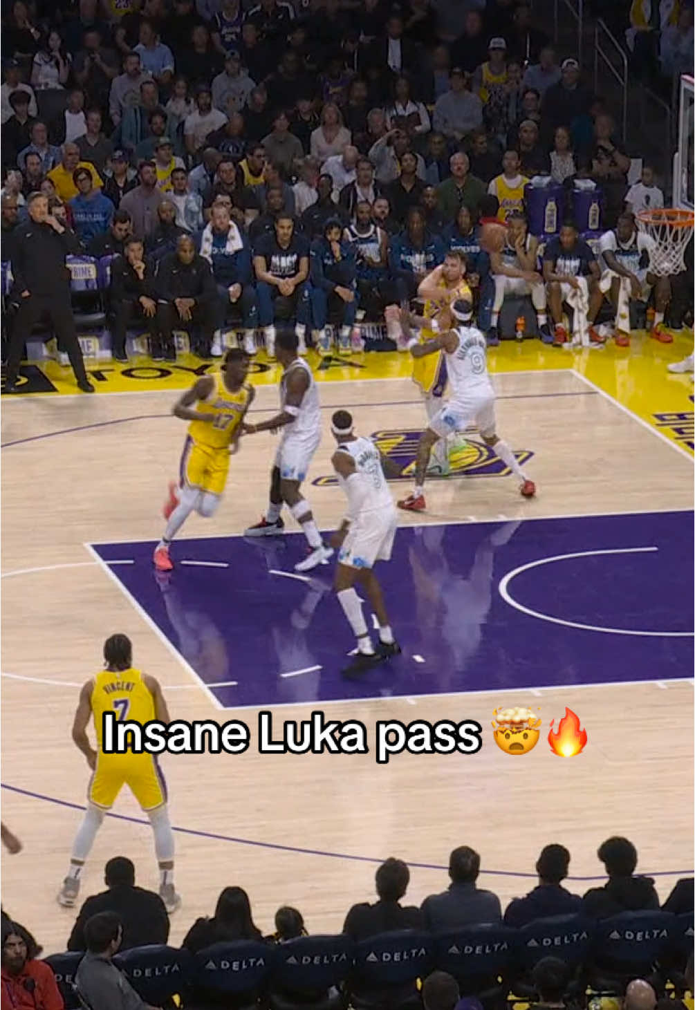 😮‍💨🔥. #NBA #bball #basketball #hoops #lakers #luka 