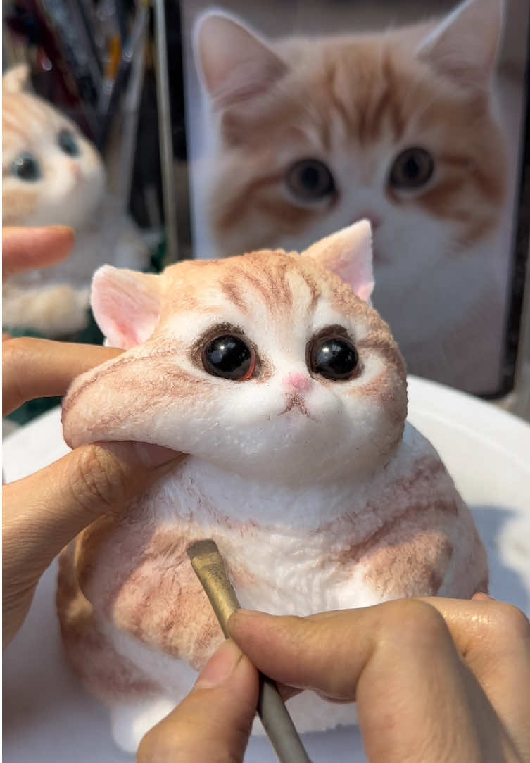 This is the milk tea kitty from China.#cat #DIY #fy #handmade #is #foryou #squishy 