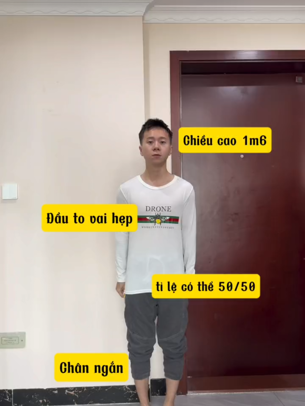 Con trai cho dù có lùn 1m60 cũng không sao cả chỉ cần ...##douyin #outfitnam #clenanfit #chieucao #lùn 