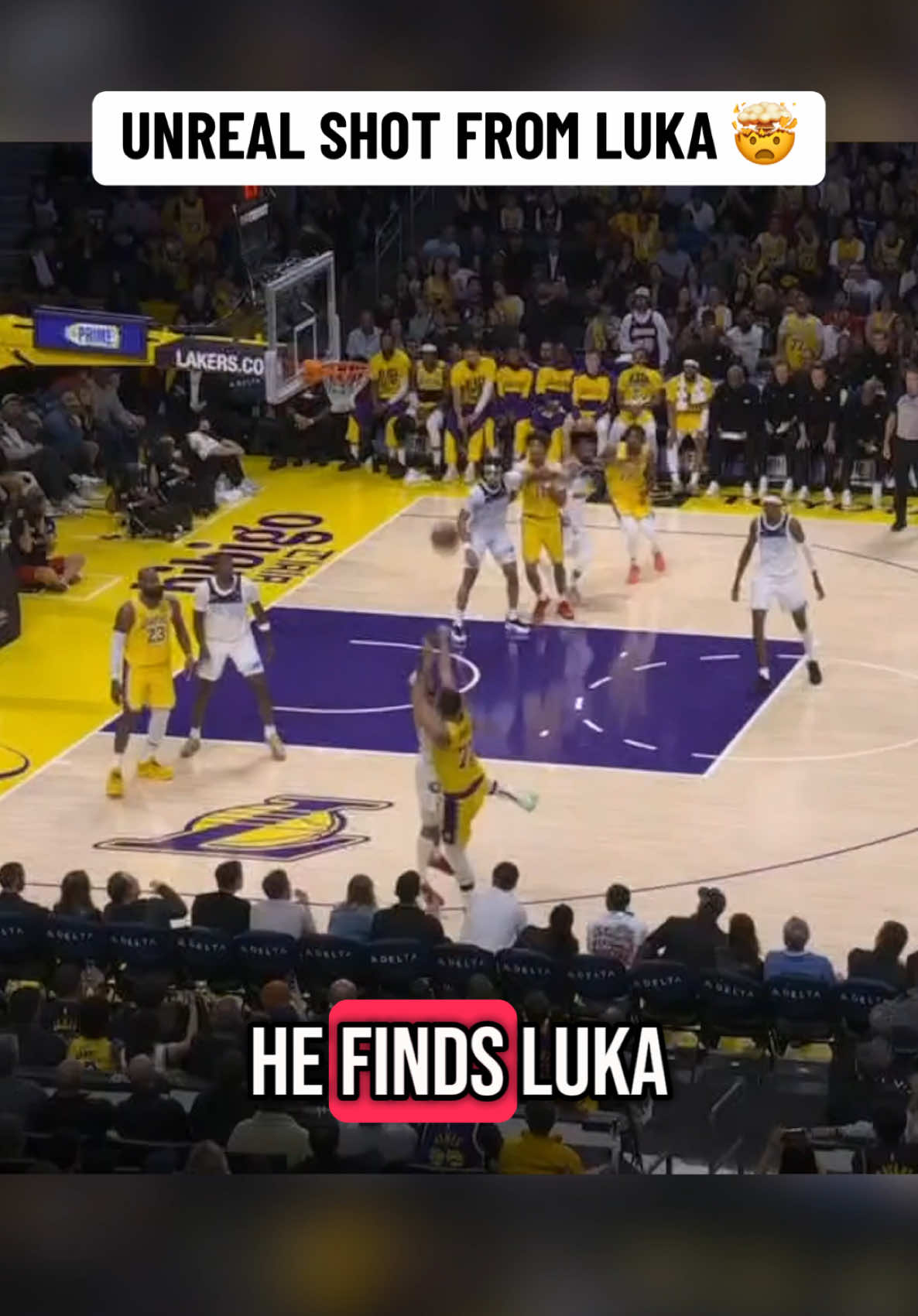 Wait for his dad’s reaction 😂 #NBA #basketball #lakers #lukadoncic 