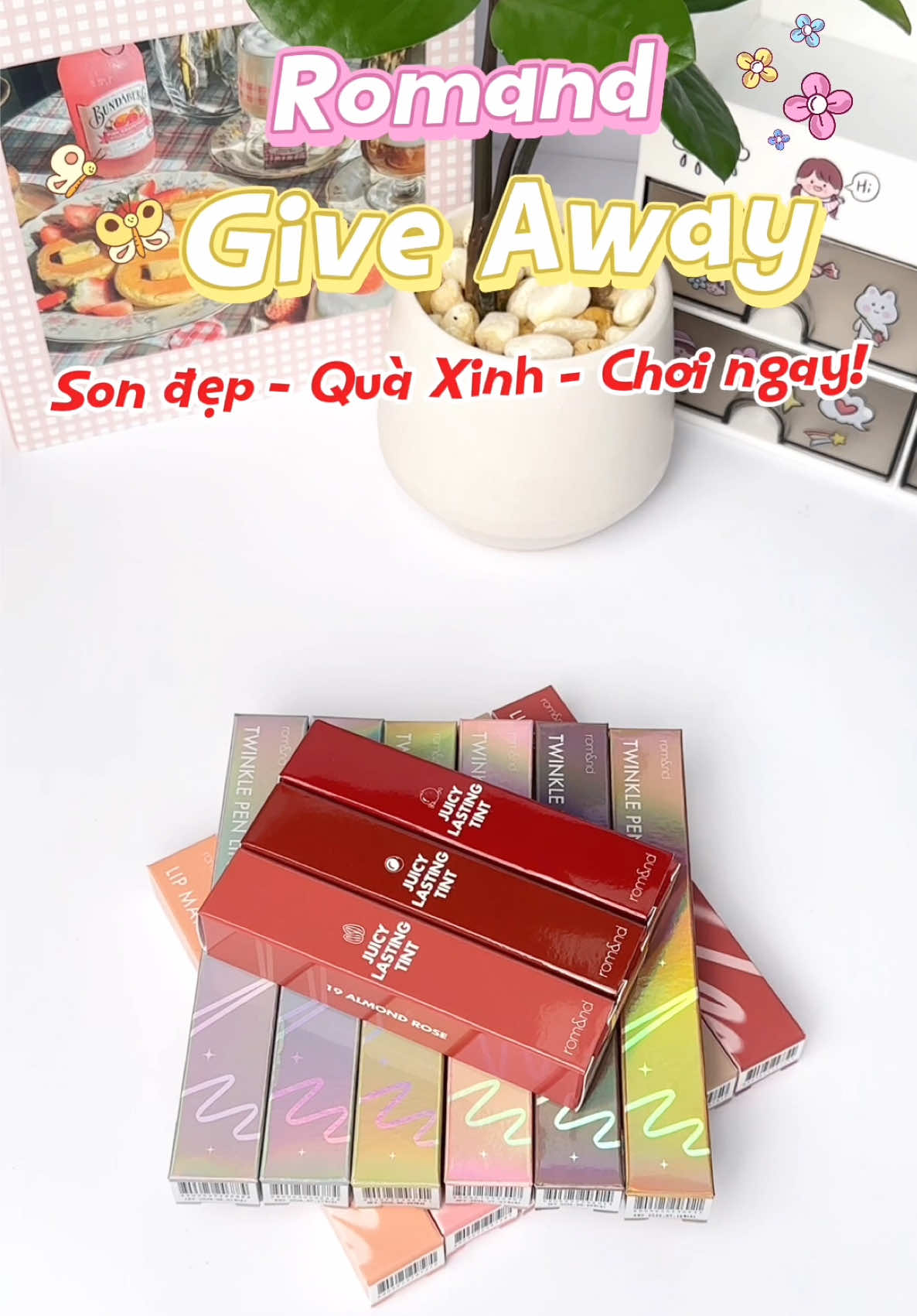 Give Away quá xịn xò chơi ngay thui mấy ní ơi 😍 #romand #romandvn #goclamdep #beauty #fyp 