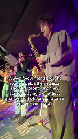 Zelda jazz = based? #legendofzelda #livemusic #videogamemusic #torontomusic #songofstorms #zelda 
