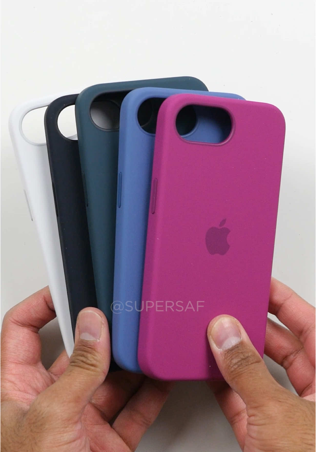iPhone 16e Official Silicone Cases (All Colors) #asmr #asmrvideo #asmrtiktoks #iphone16e #iphone16 #iphone16pro  #apple #unboxing #iphone #fyp #supersaf