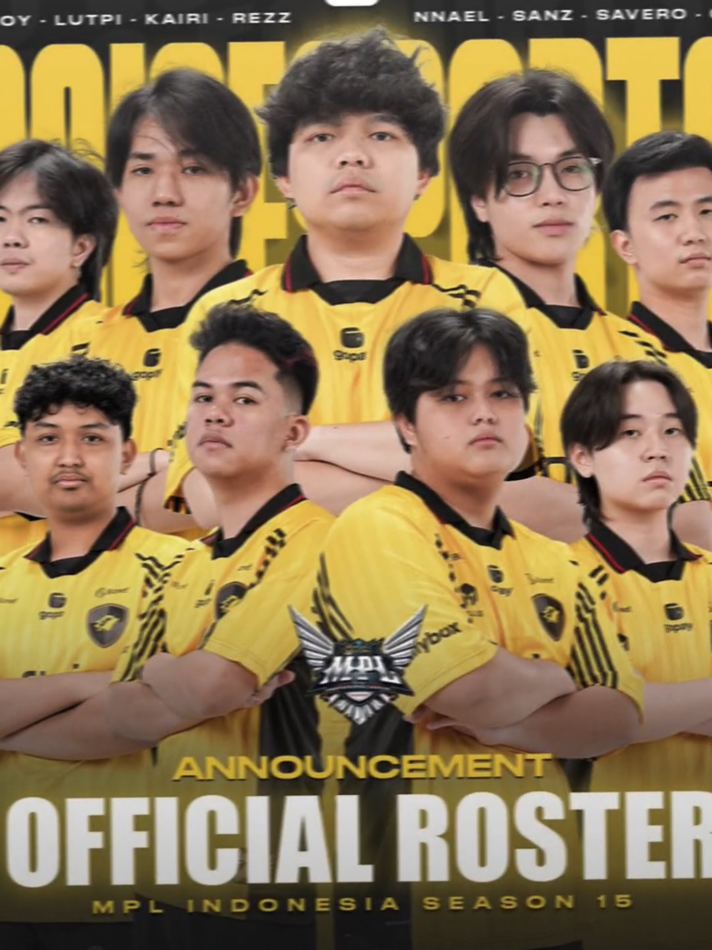 roster onic season 15 🤩🤗 #roster #onicesport #season15 #mplindonesia #cumaonic #fyp #sonic 