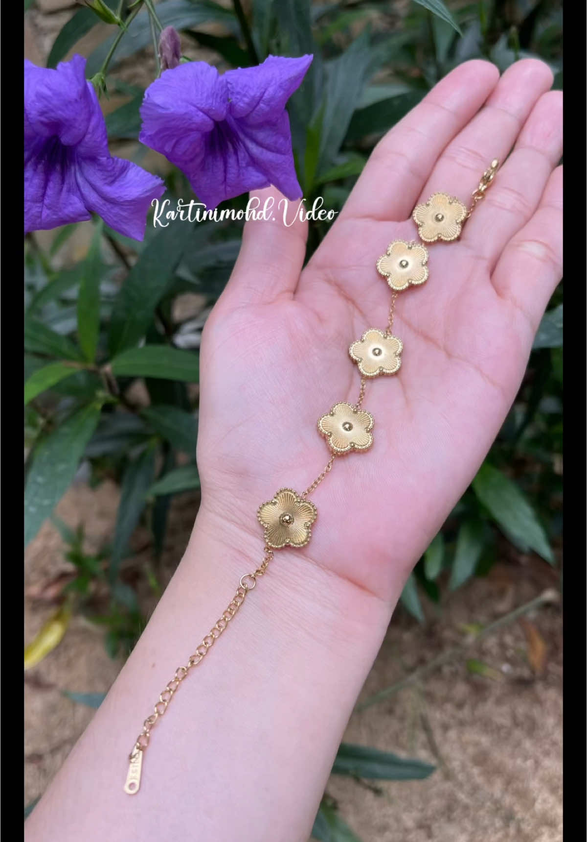 Gelang clover ✨#gelangtitanium #gelangclover #gelangtangan 