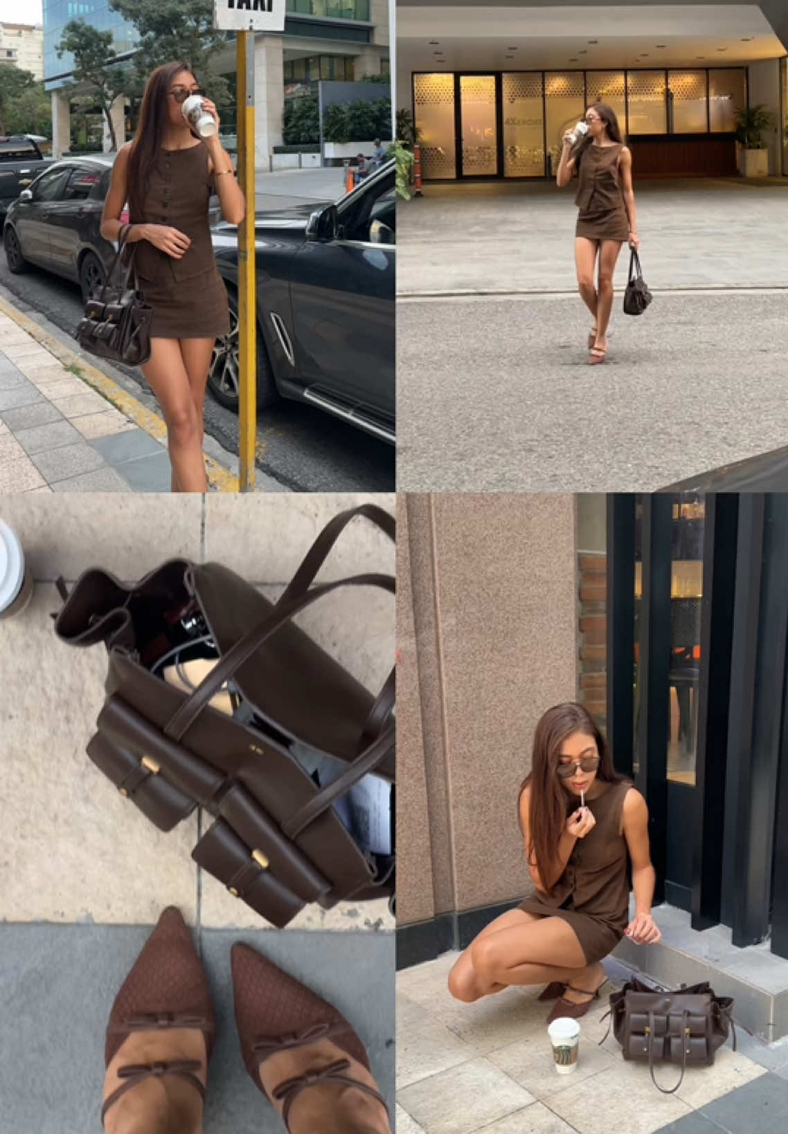 Linda Tote Bag in the City 🪵🤎🍂🐻 @JW PEI  #jwpei_official #jwpeilindatotebag #jwpeibag #lindatotebag #jwpei 