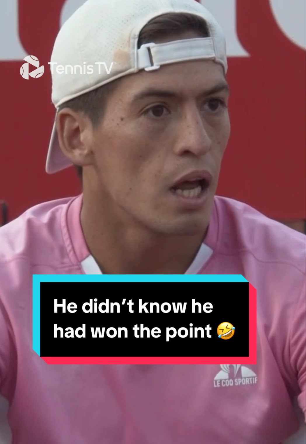 Down, but certainly not out 🤣 #tennis #tennistv #atptour #baez 