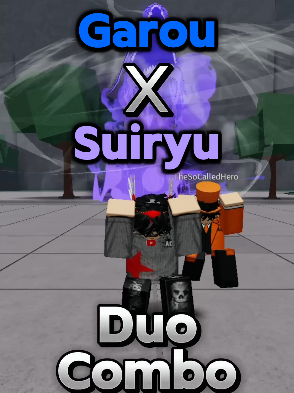 Garou X Suiryu Combo || The Strongest Battleground #thestrongestbattlegrounds #roblox #pvp 