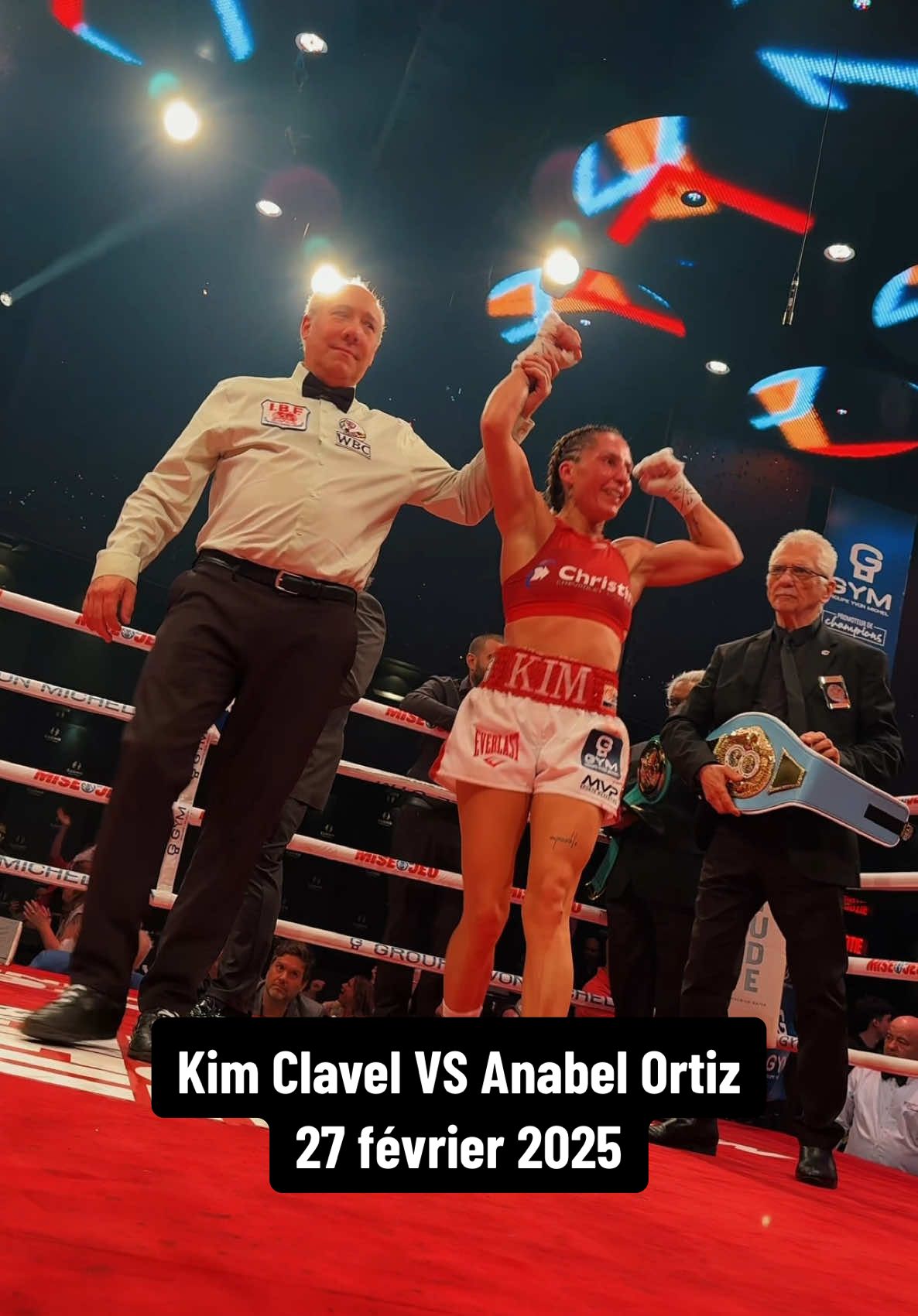 Kim Clavel VS Anabel Ortiz 🥊 🗓️ 27 fevrier 2025 📍 Casino de Montréal | 🇨🇦 • • • #GroupeYM #Boxe #Boxing #BoxingTok #Combat #KimClavel