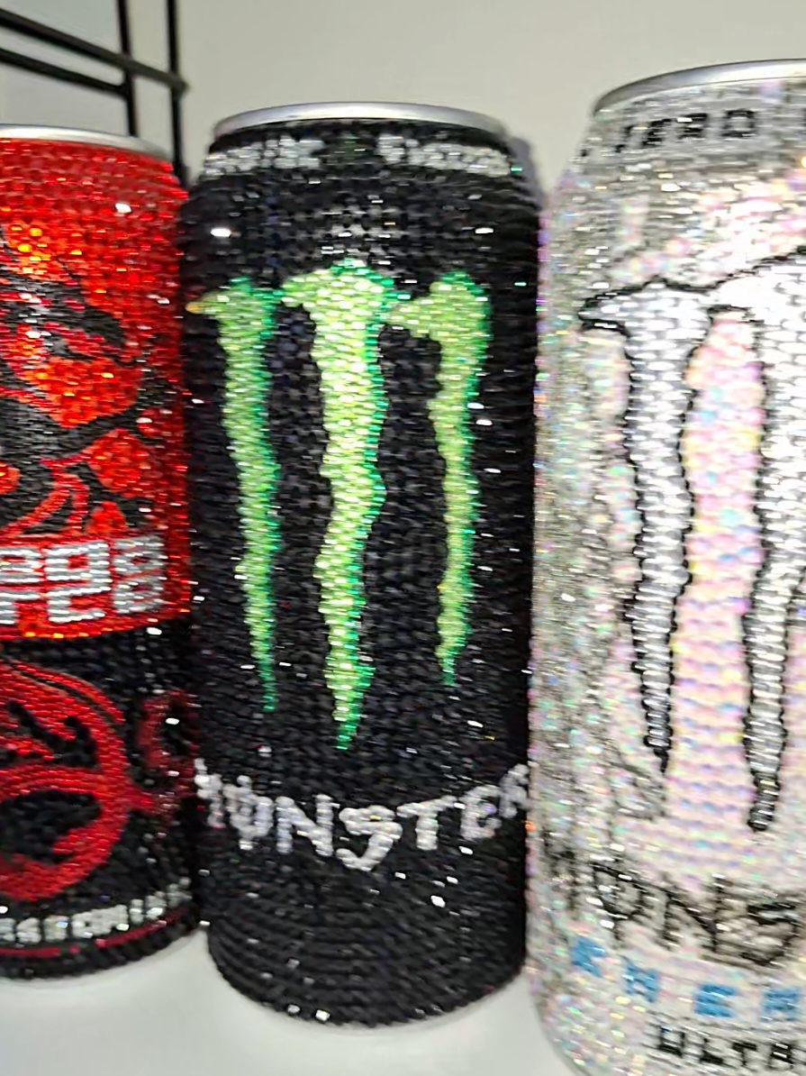 😍 all of the cans are empty @Red Bull Finland @Red Bull @Red Bull Sweden @Red Bull USA @Rockstar Energy @NOCCO Finland @NOCCO @Coca-Cola @Monster Energy #fyp #bedazzled #rhinestones #rockstarenergy #monsterenergy #redbull #cocacola #nocco 