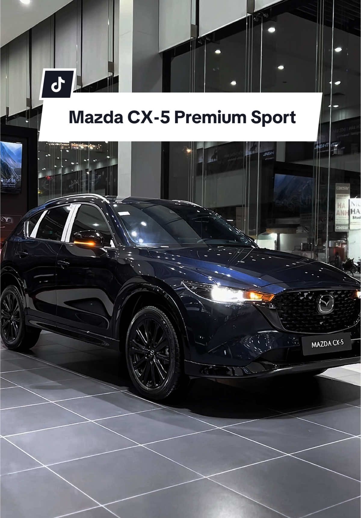 Mazda CX5 màu Xanh đen kết hợp mâm đen của phiên bản Premium Sport thì quá đỉnh #cx5 #cx5premiumsport 