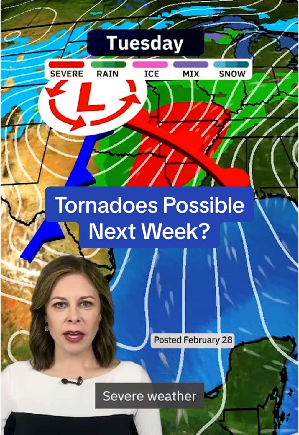 A strong spring storm during the first week of March could spawn a severe weather outbreak, including tornadoes, among its impacts in the South. Here is what you need to know in our latest forecast. #weather #weathertok #South #forecast #tornado #severeweather #storm #news #fyp #foryoupage 