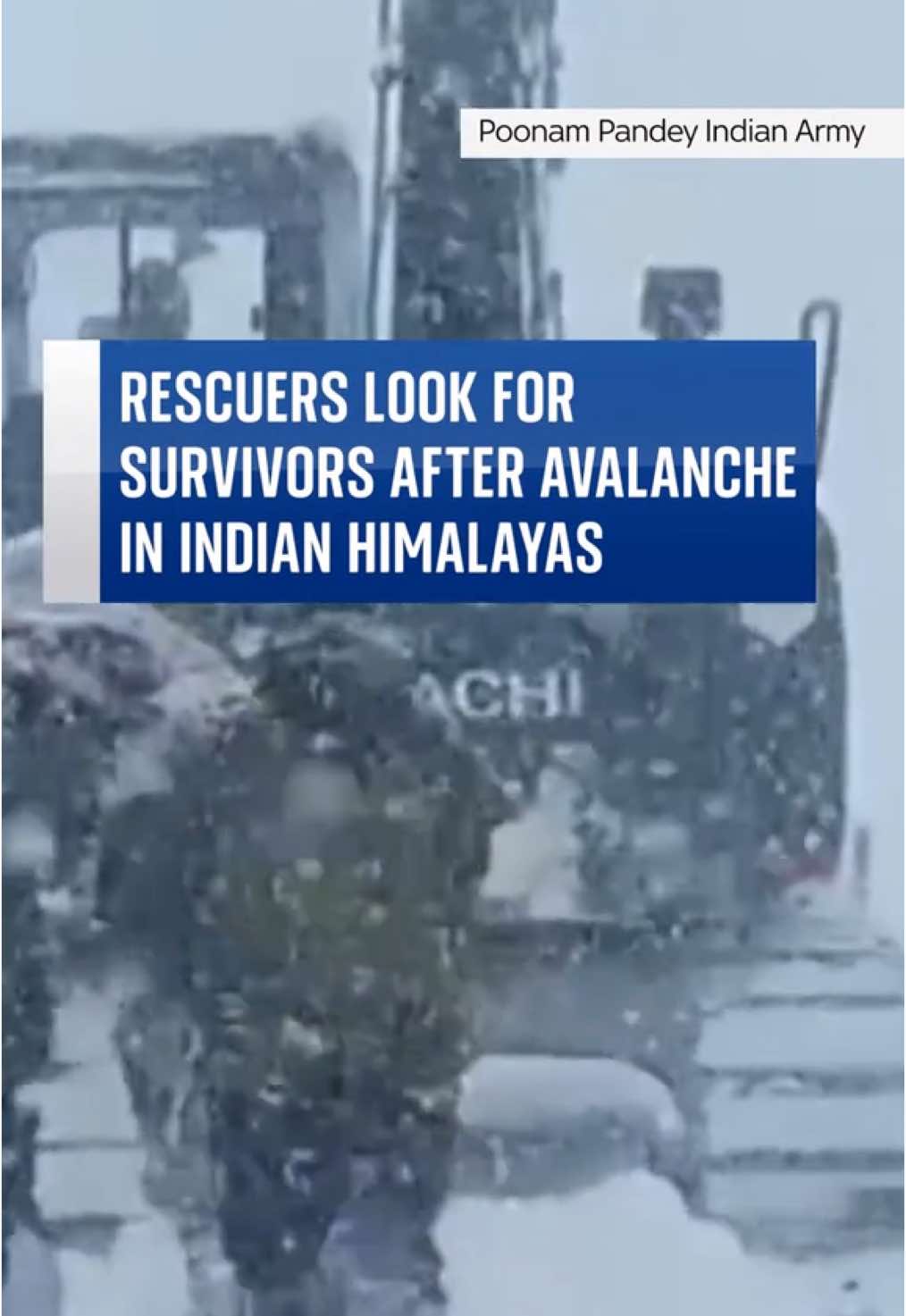 At least 41 people are trapped after being swept away by an #avalanche in the Indian #Himalayas , according to local officials