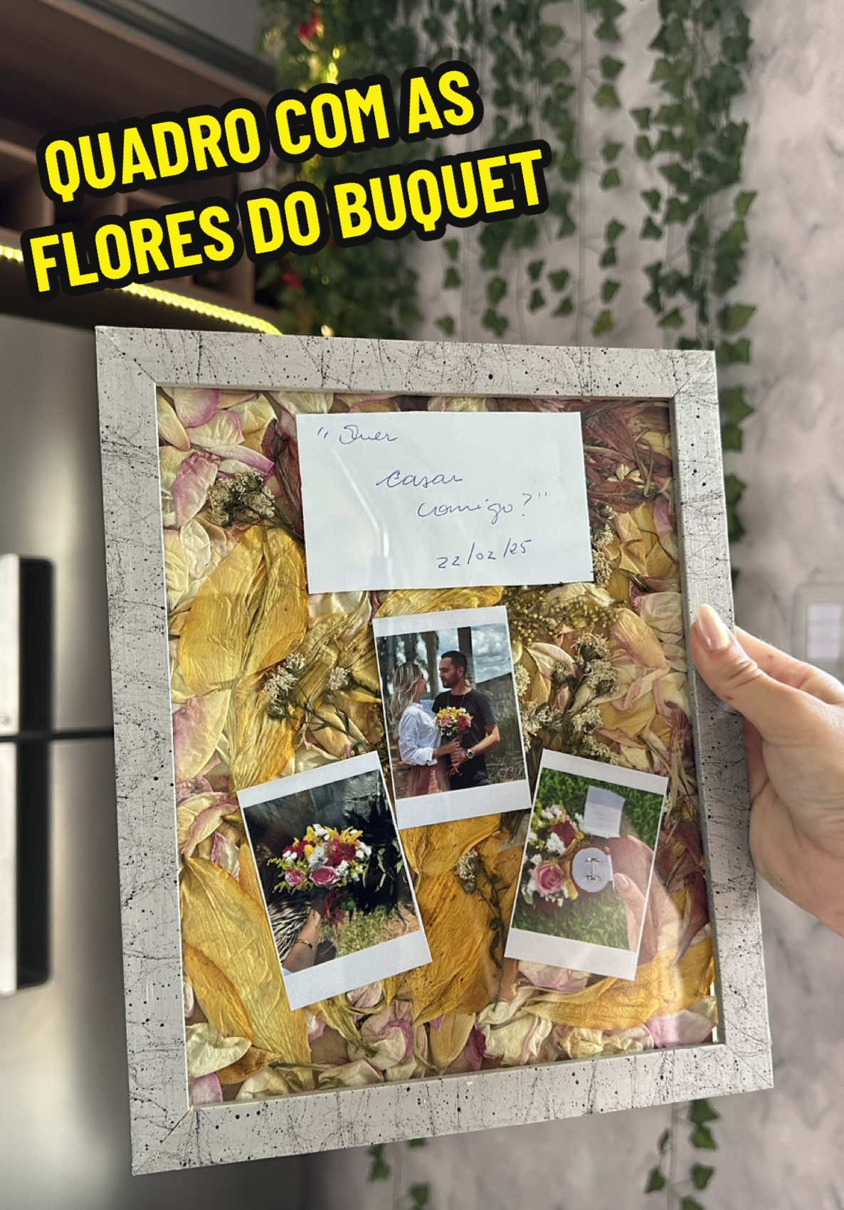 GOSTARAM?! eu tô apaixoanda 🥹🙌🏻 #secandoflores #quadrocombuquet #buquetdeflores 