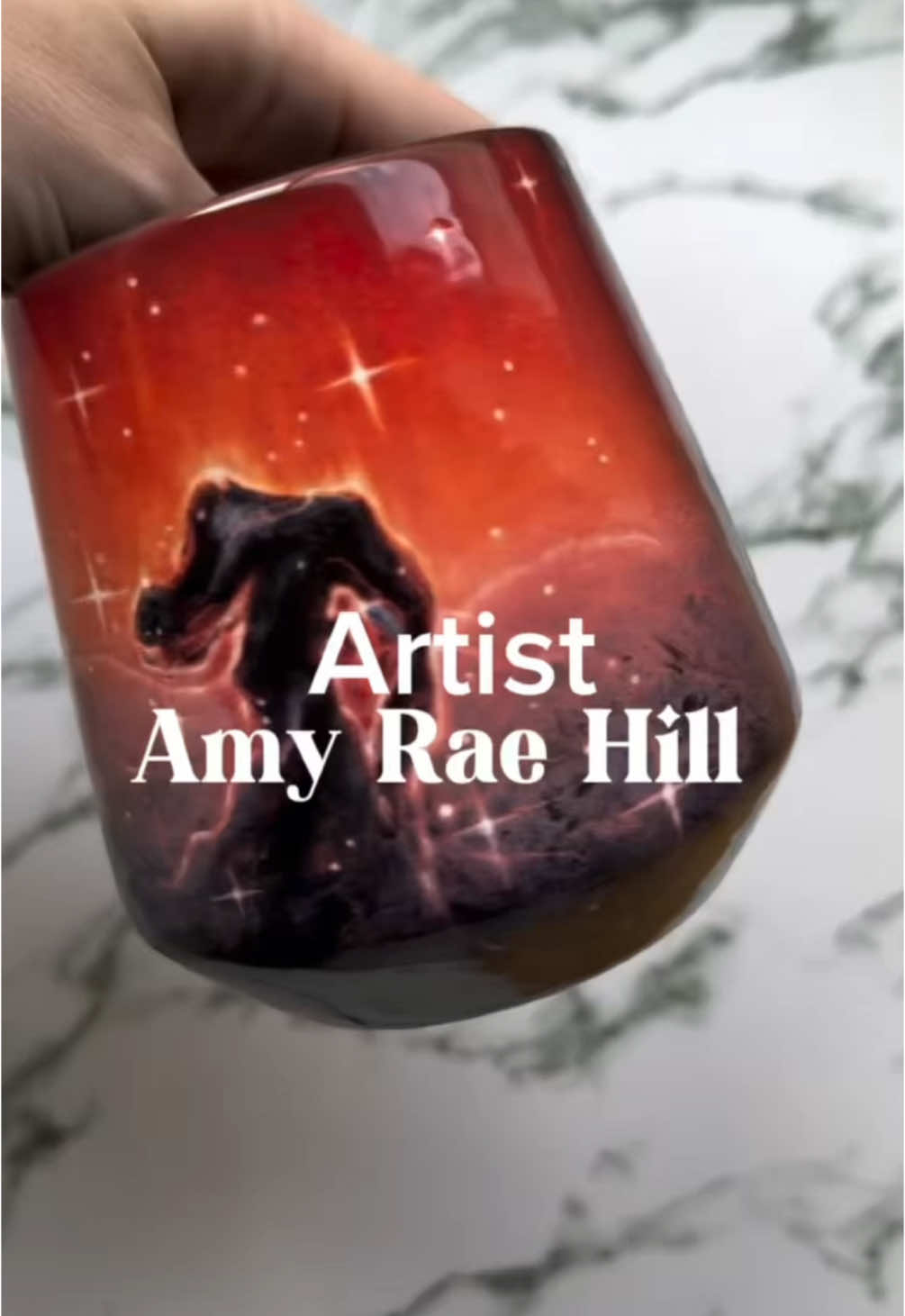 Amy Rae Hill creates cosmic-inspired ceramics blending art science and everyday beauty. @amyraehill  #ceramic #qrt #ceramicart #artist 