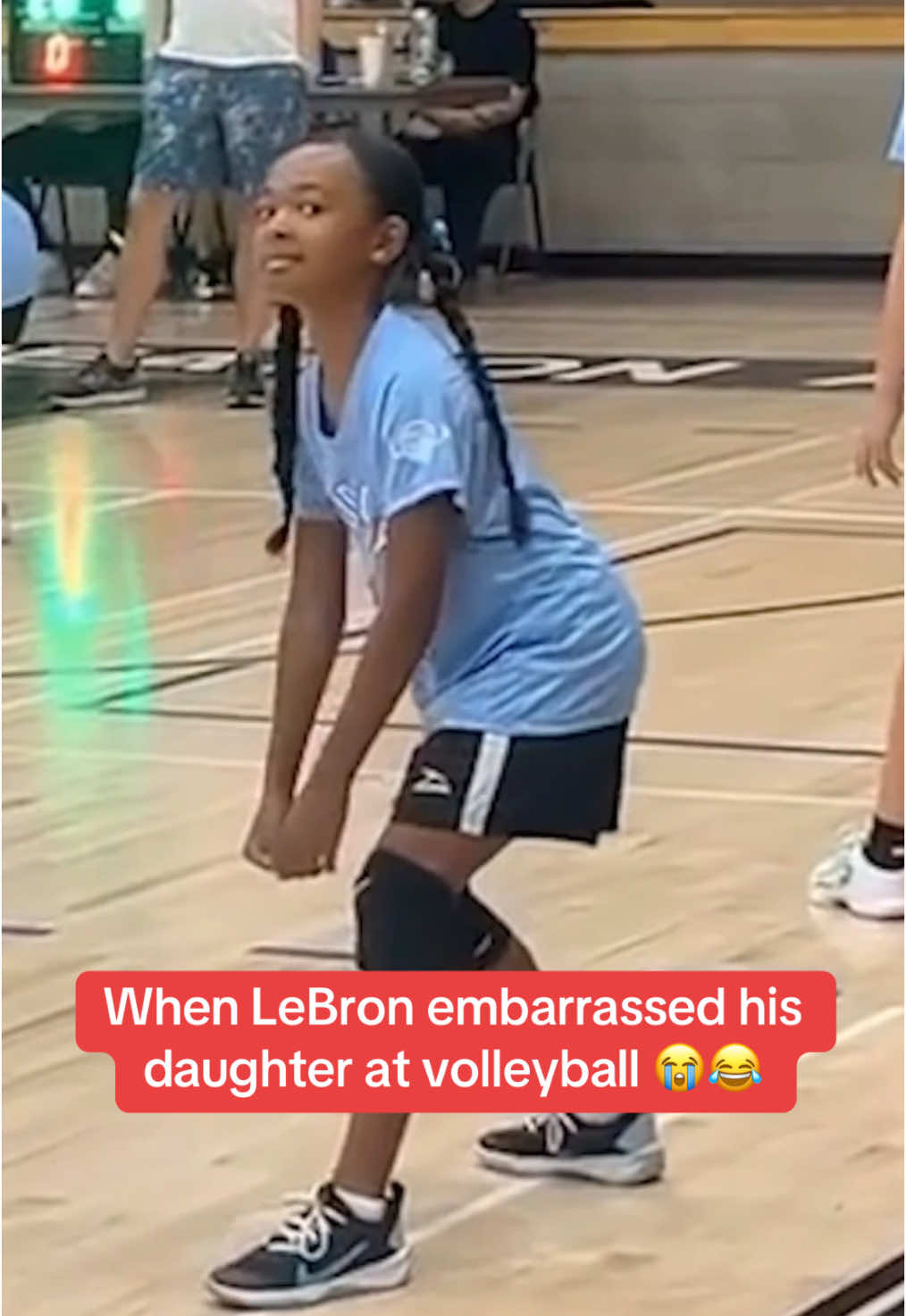 She wasn’t having it 😂 (via kingjames/IG) #volleyball  