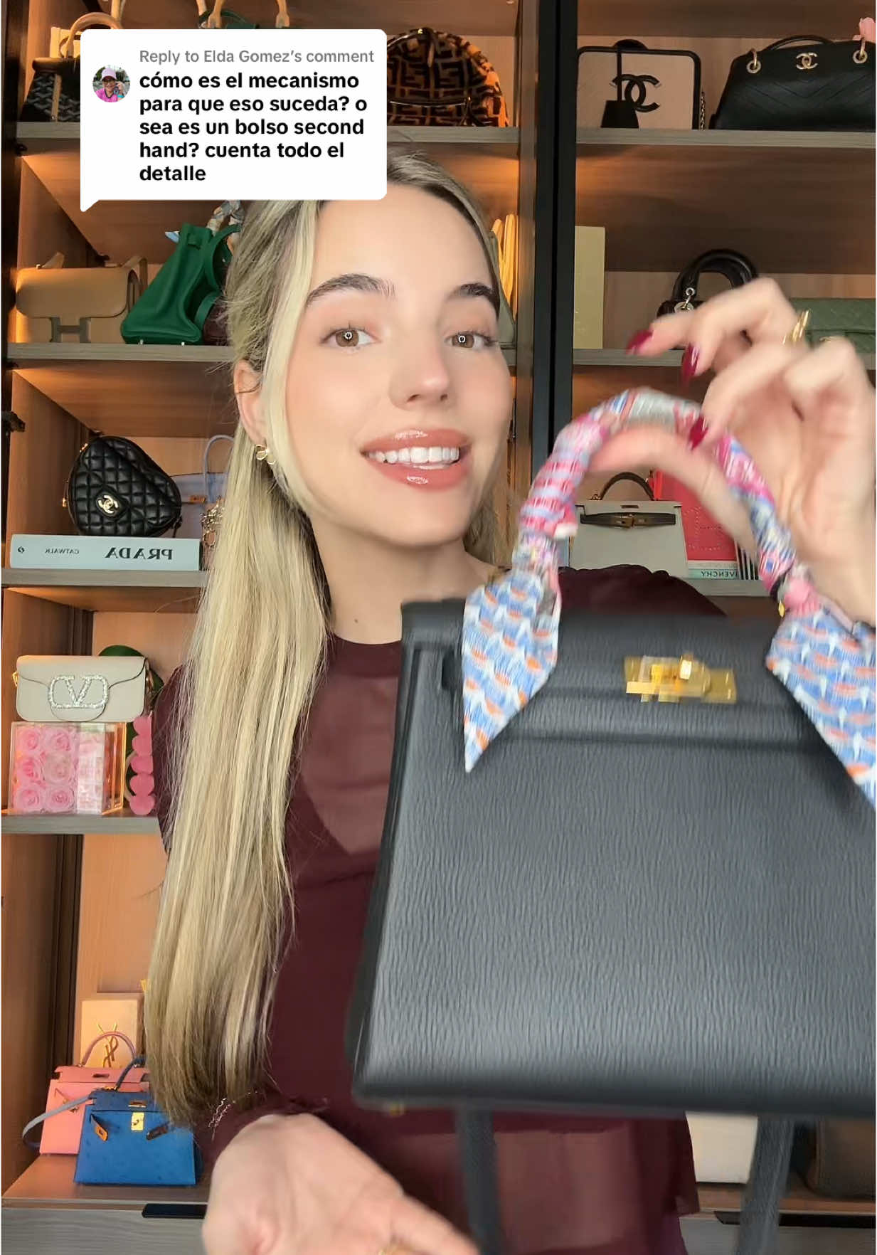 Replying to @Elda Gomez hablemos de cómo consegui mi Kelly nuevo! #hermes #reventa #minikelly #kelly #birkin #chanel #lujo #coleccion #carteras #dior 