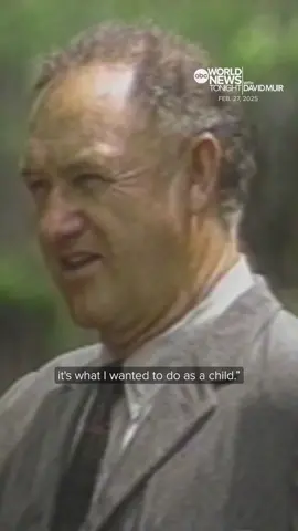 IN HIS OWN WORDS: #GeneHackman, who died at 95, shared his love of #acting with #DianeSawyer in 1990, and told her about the closest thing to heaven he could think of. #DavidMuir reports. #WorldNewsTonight #News