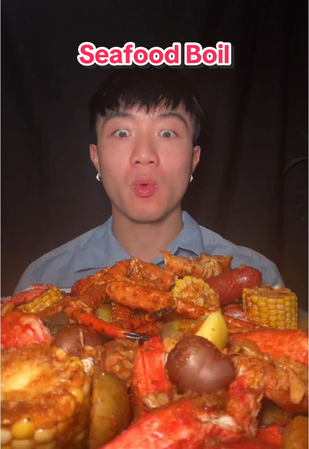 Trying seafood boil for the first time @The Boiling Crab with @Trü Frü  #trufrupartner #fypシ゚viral #mukbang #eating #Foodie #foodtiktok #asmreating #losangeles #unitedstates #america #seafoodboil #boilingcrab #shrimp #mussels 