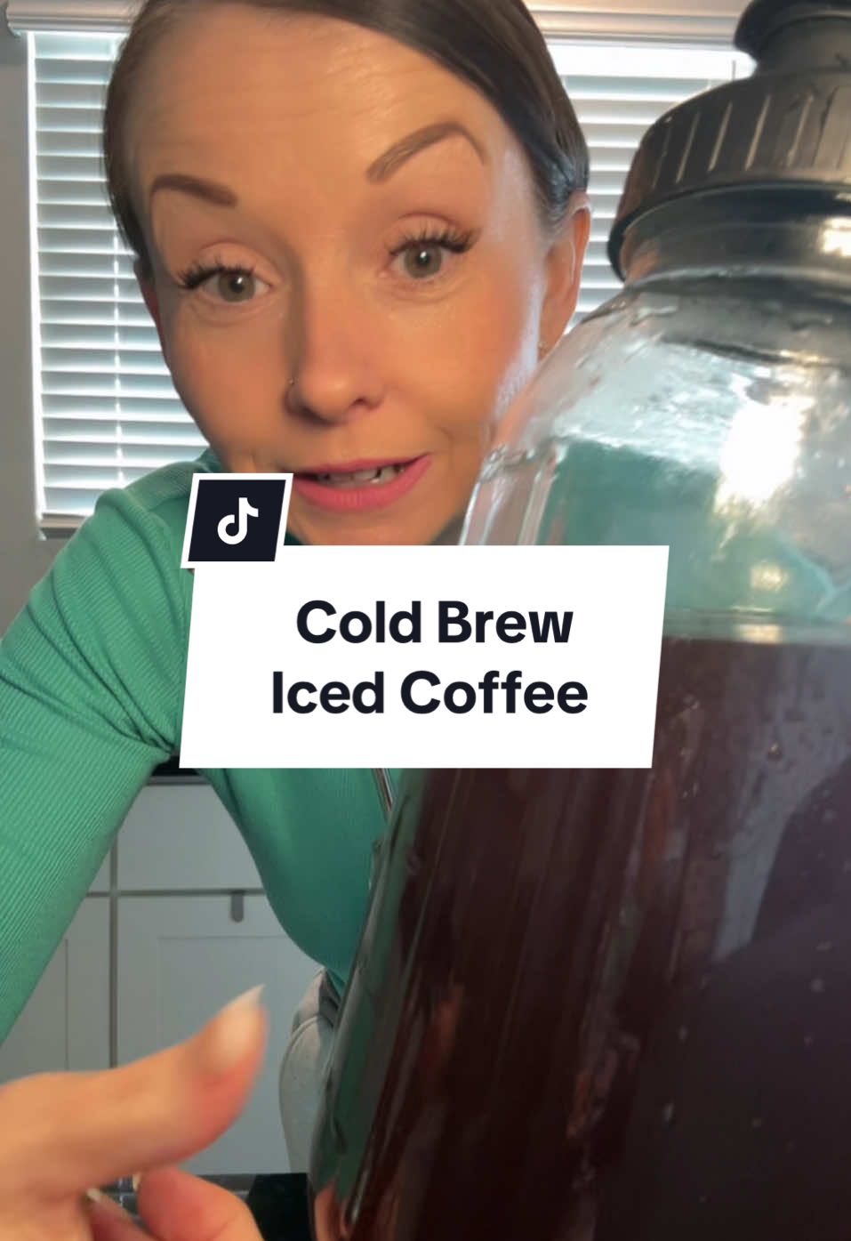 Save so much money by making your own cold brew iced coffee at home! One pot will last you several days with just this container and coffee grounds! Stop wasting money! #moneysavinghack  #icedcoffee  #coldbrewcoffee  #diycoffee  #savemoneytips  #coffeelovers  #coffee 