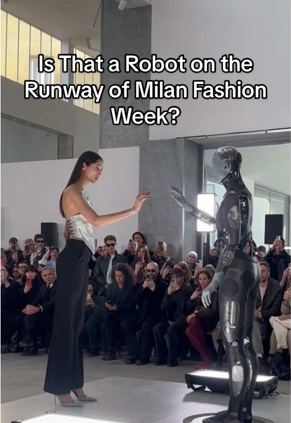 The future is here and it’s at #MilanFashionWeek. #Ameca, the most advanced humanoid robot in the world, narrated Giuseppe Di Morabito’s debut show today in the Italian fashion capital.