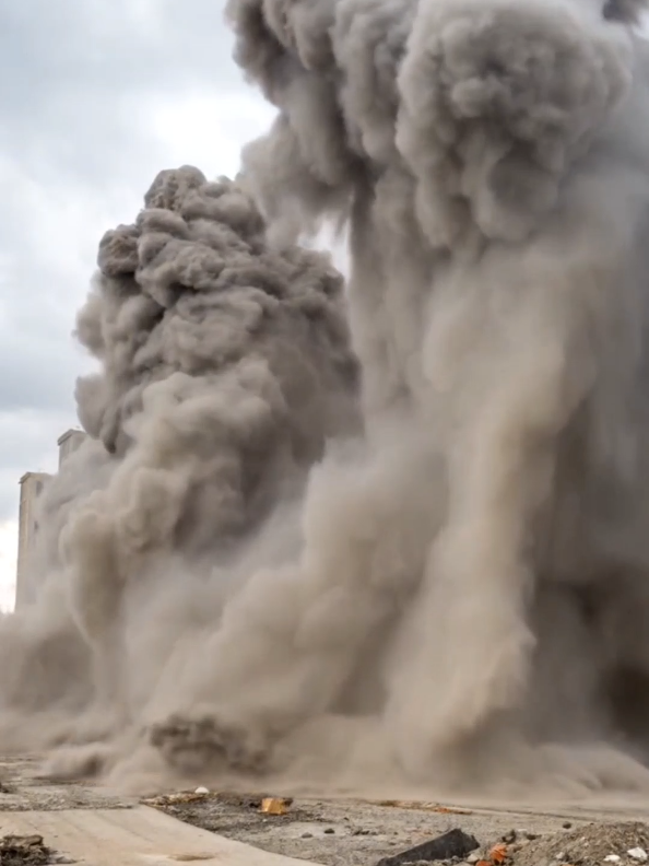 Satisfying Buildings, Power Station, Houses Demolition 😳 #building #powerstation #construction #engineering #explosion #disaster #fypシ 