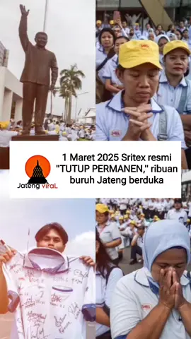 Lebih dari 10 ribu pekerja di PT Sri Rejeki Isman Tbk (Sritex) dan tiga anak perusahaannya telah mengalami pemutusan hubungan kerja (PHK). Saat ini Sritex telah dinyatakan insolvent atau bangkrut. Direktur Utama Sritex Iwan Kurniawan Lukminto, dalam wawancara dengan awak media pascaputusan insolven di Pengadilan Negeri (PN) Niaga Semarang, mengatakan, PHK merupakan konsekuensi dari keputusan insolven. “Ya mungkin sekitar 12 ribu (pekerja) secara total,” katanya ketika ditanya berapa banyak pekerja Sritex yang bakal terdampak PHK, Jumat (28/2/2025). Dia mengakui proses PHK telah dimulai sejak 26 Februari 2025 lalu. Menurut Iwan, keputusan PHK itu diambil oleh Tim Kurator Sritex. Meski sudah tak lagi mempunyai hak atas perusahaannya, Iwan berjanji akan memberikan hak kepada para pekerja. “Kami juga ingin mengawali kepada seluruh keluarga besar kami, karyawan-karyawati kami, agar hak-hak mereka bisa terwujud di kemudian hari,” ucapnya. Sementara itu anggota Tim Kurator Sritex, Denny Ardiansyah, mengatakan, menuangkan seluruh hak pekerja Sritex, termasuk pesangon, akan diprioritaskan dalam proses pemberesan. Dia menjelaskan, tagihan hak pekerja masuk sebagai preferensi kreditur. “Salah satu yang diprioritaskan tentunya,” ucapnya. .  .  .  #jawatengahviral #fyp #sritex #bangkrut #viral #trending #jatengviral #jateng #breakingnews #jawatengah #Buruh #phk @Brebes Hari Ini @Cilacap Info @SEMARANG @magelang_raya 
