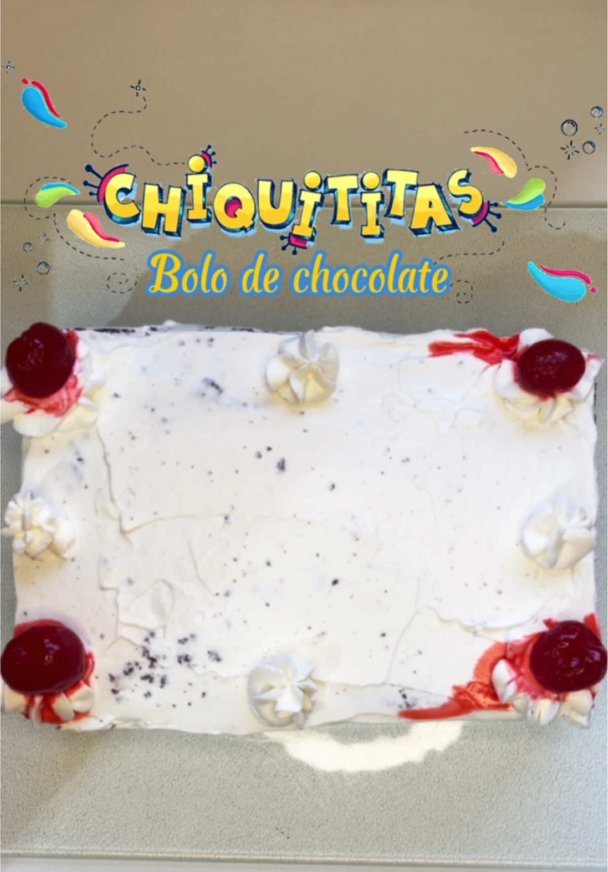 Bolo de de chocolate das chiquititas🎂 #chiquititas #chiquititasedit #chiquititas2000 #miliemosca #bolo #chocolate #bolodechocolate #receita #novelainfantil #sbt #sbtnovelas 