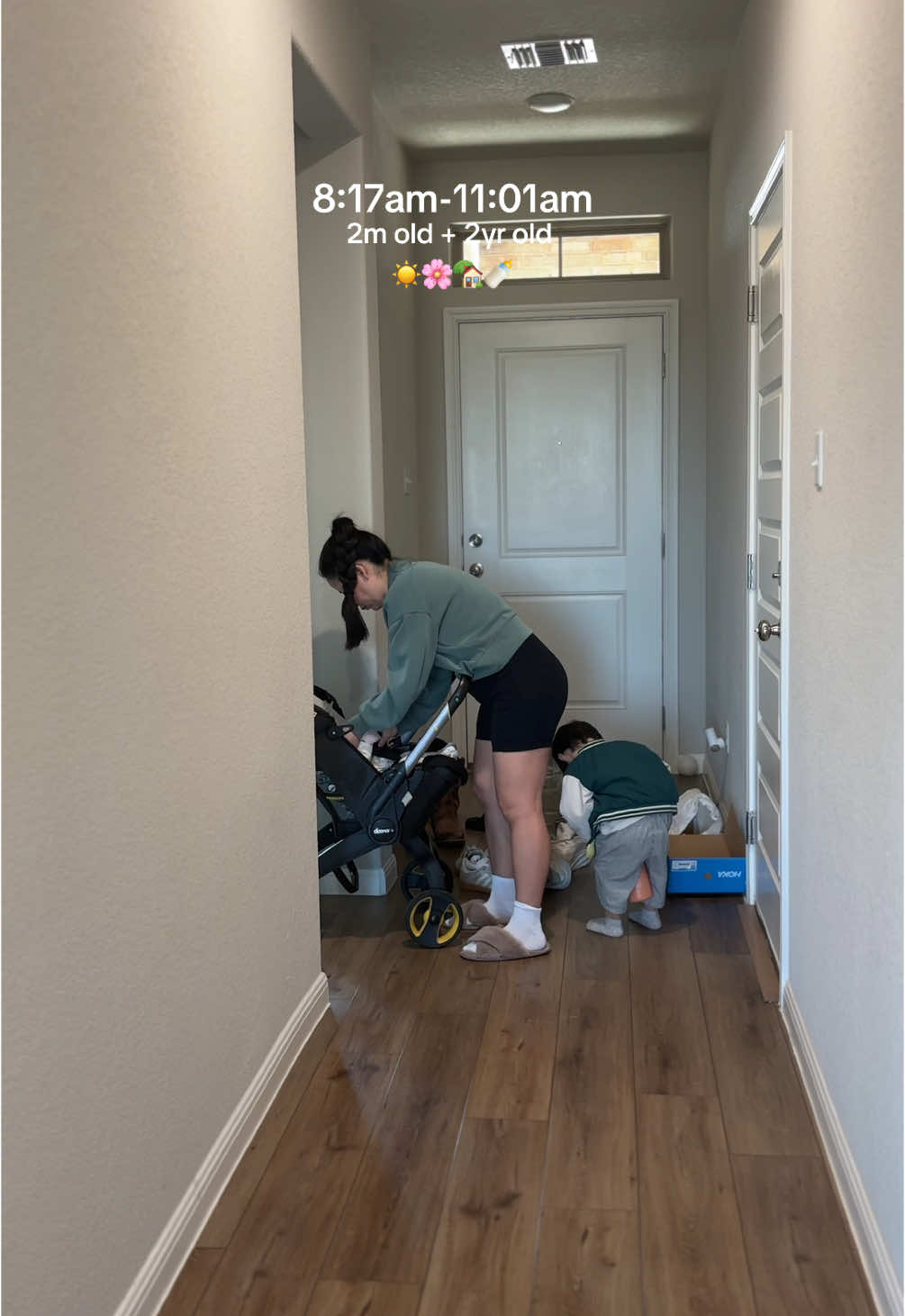the weather is finally so much nicer ☀️ catch us outside everyday.  #morningroutine #baby #toddler #MomsofTikTok #toddlermom #mommotivation #fyp @Supergoop @Doona @H&M @Crayola @adidas  