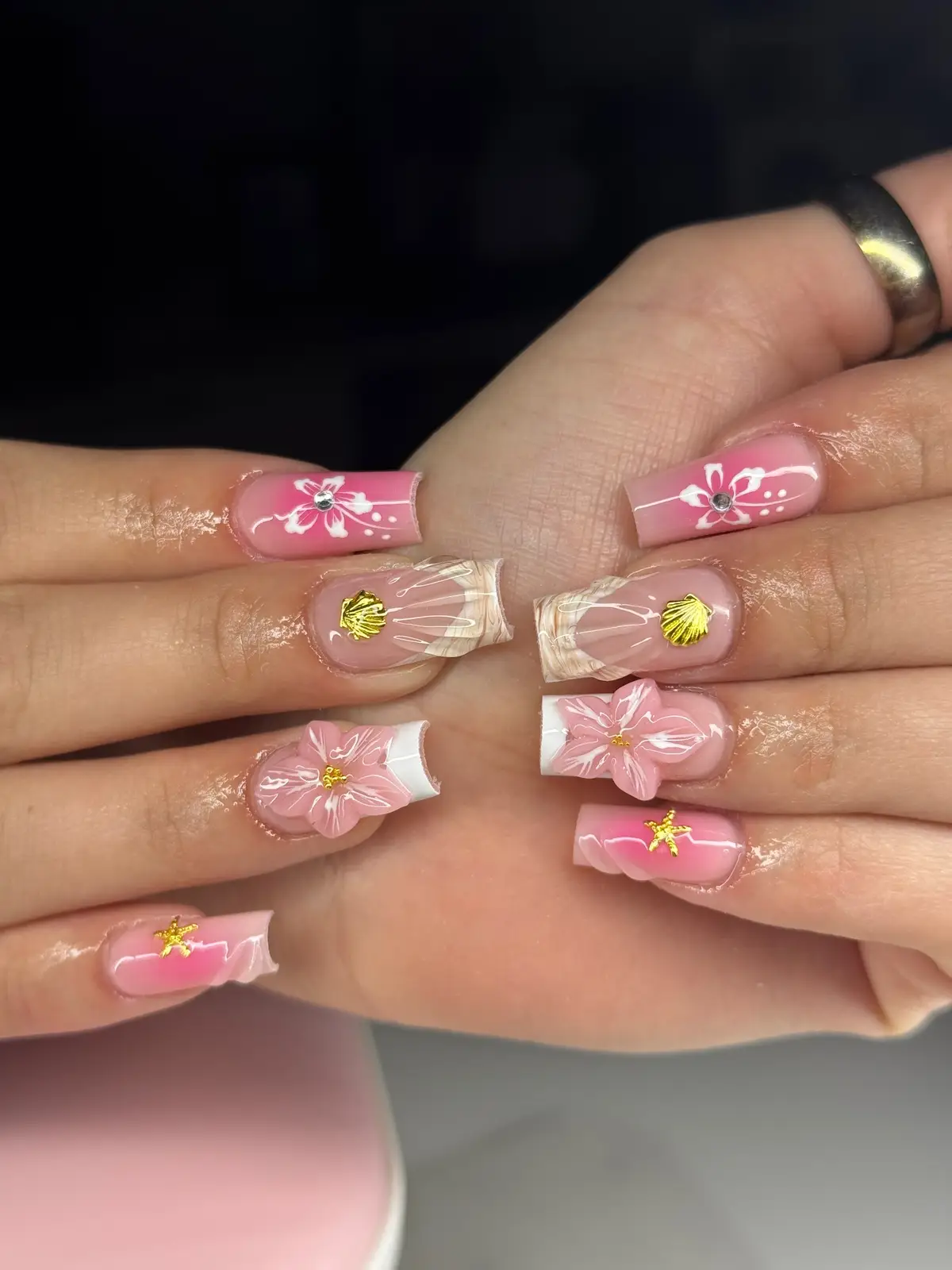 IN LOVE💕! | ig : Jc_.boutique  • • • • #nails #miamilashtech #summernails #summernailinspo #miaminailtech #fypシ #nailtech #viral #lashes #nailingtiktok #nailart 