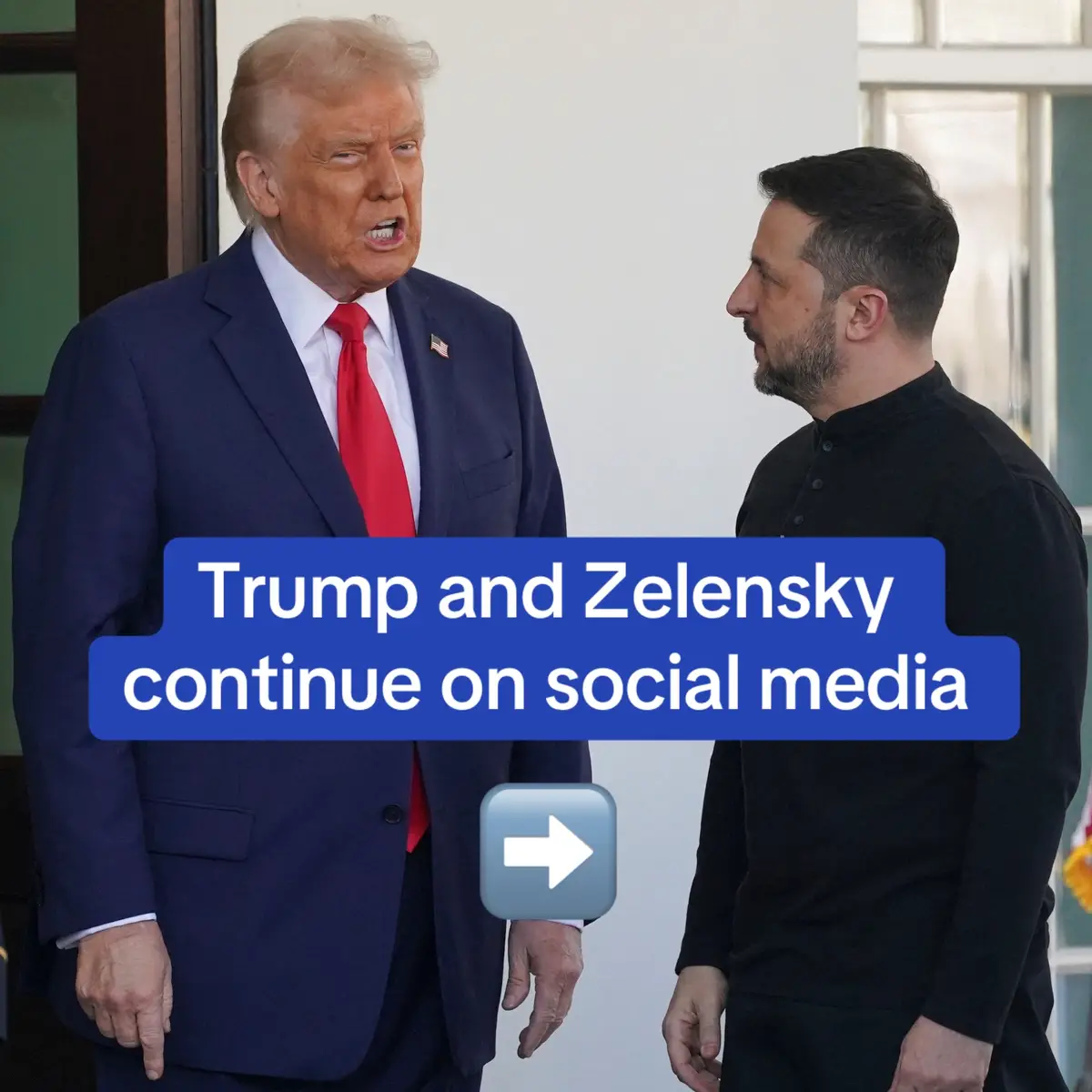 Donald Trump and Volodymyr Zelensky's Oval Office meeting erupted into an unprecedented and bitter fight, sending shockwaves across the world. During the spectacular extended bust-up, a red-faced Trump accused Zelensky of 'gambling with World War III' and at one point shoved the Ukraine leader. Tempers flared with Vice President J.D. Vance also weighing in to give Zelensky a dressing down. Read full story on DailyMail.com. Link in bio. 📷 Reuters / X.com / TruthSocial.com #trump #zelensky #whitehouse #news