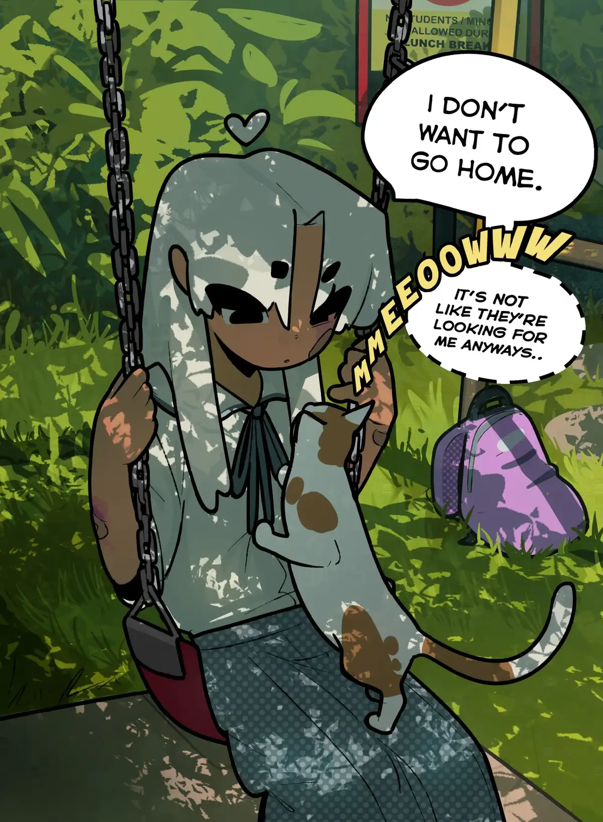 What does he want from her?! #fyp #art #comic #oc #myartstyle #sliceoflife #cartoon #anime #manga #cat #catsoftiktok 